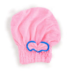 Microfibre Hair Towel Cap, Pale Pink