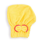 Microfibre Hair Towel Cap, Yellow