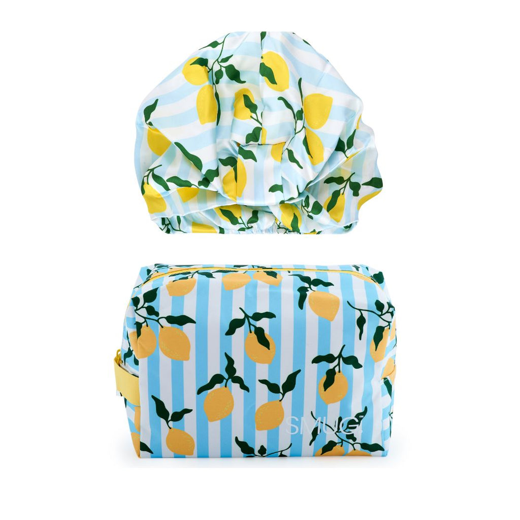 Satin Chic Set - Various Prints Lemon Stripe