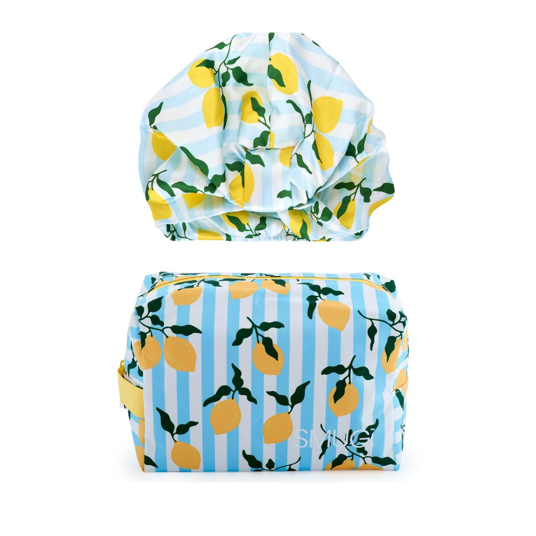 Satin Chic Set - Various Prints Lemon Stripe