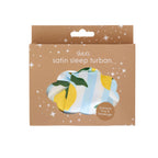 Satin Sleep Turban, Lemon Stripe