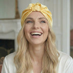 Satin Sleep Turban, Vanilla