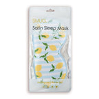 Satin Sleep Mask - Lemon Stripe Print