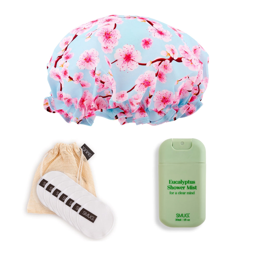 Shower & Spa Set - Various Prints Cherry Blossom