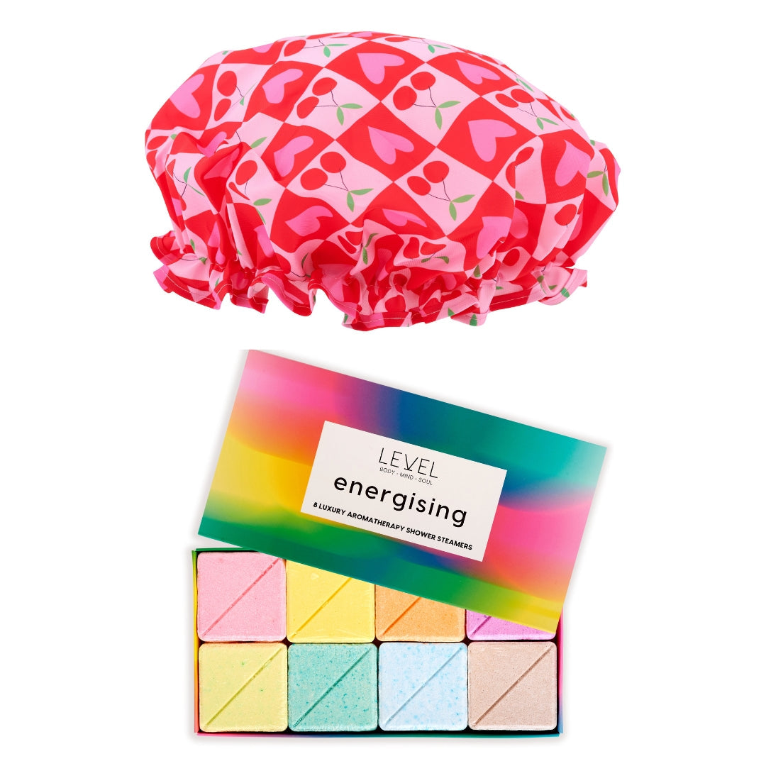 Shower Sanctuary Set - Various Prints Sweet Cherry
