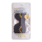 Contoured 3D Blackout Sleep Mask - Wink Print, Black