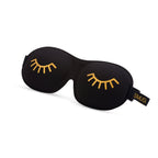 Contoured 3D Blackout Sleep Mask - Wink Print, Black Sleep Mask Only