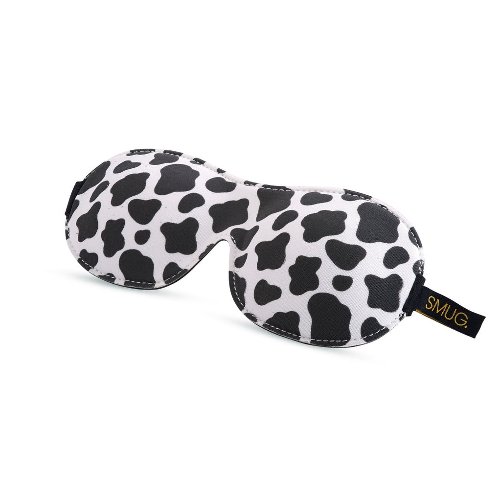 Contoured 3D Blackout Sleep Mask - Cow Print Sleep Mask Only
