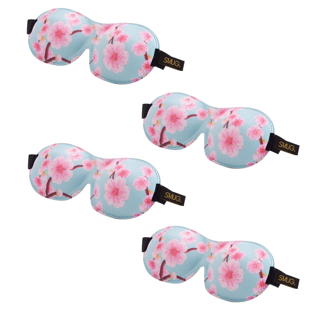 Contoured Sleep Mask Multipack Sets - Various Designs Cherry Blossom