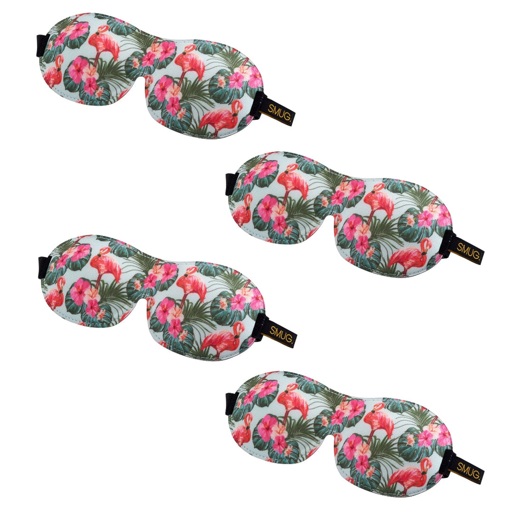 Contoured Sleep Mask Multipack Sets - Various Designs Flamingo