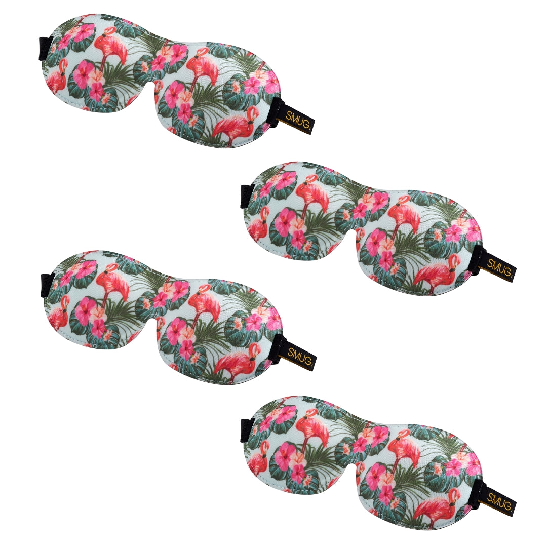 Contoured Sleep Mask Multipack Sets - Various Designs Flamingo