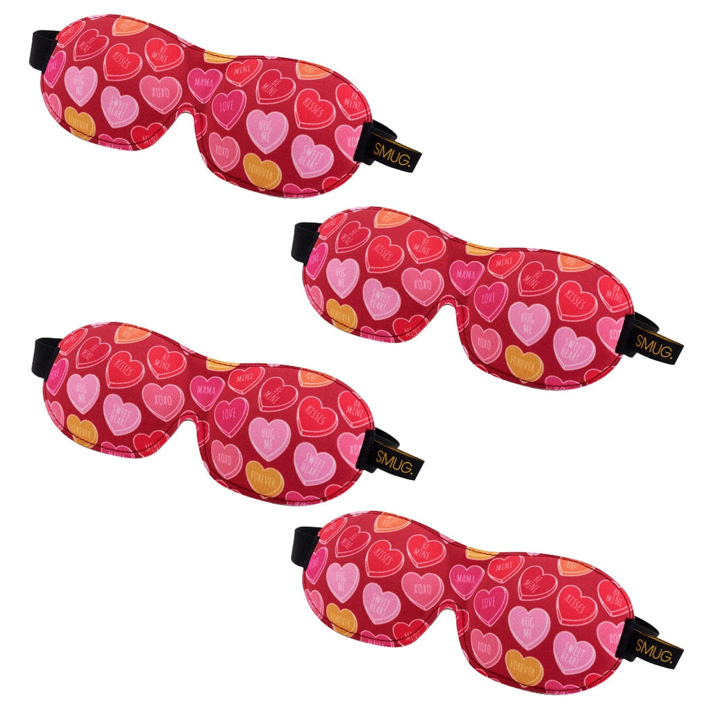 Contoured Sleep Mask Multipack Sets - Various Designs Heart Sweets