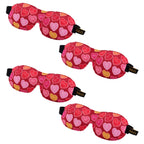 Contoured Sleep Mask Multipack Sets - Various Designs Heart Sweets
