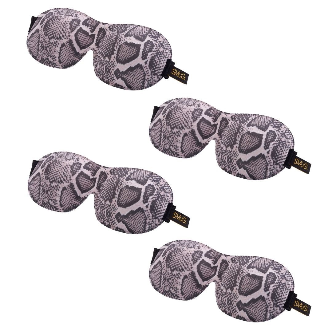Contoured Sleep Mask Multipack Sets - Various Designs Snake