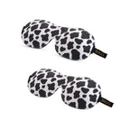 Contoured Sleep Mask Twin Pack Sets - Various Designs Cow