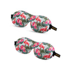 Contoured Sleep Mask Twin Pack Sets - Various Designs Flamingo