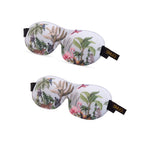 Contoured Sleep Mask Twin Pack Sets - Various Designs Jungle
