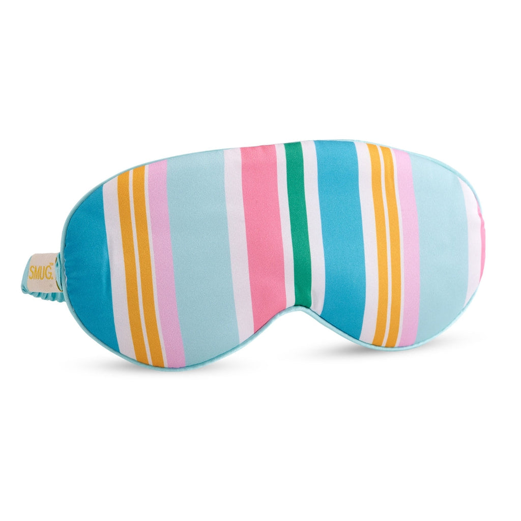 Satin Sleep Mask - Bold Stripe Print Sleep Mask Only
