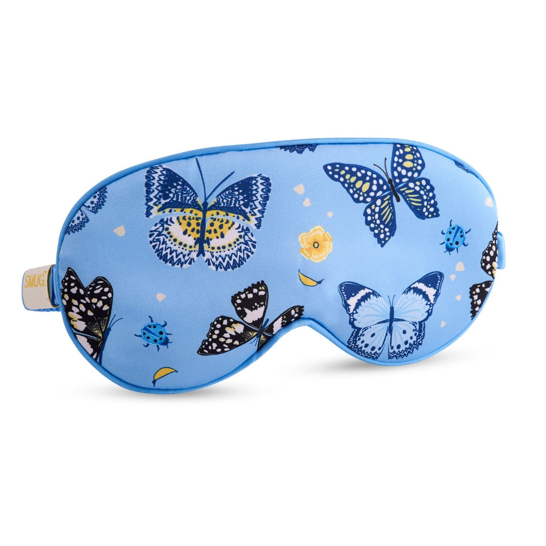Satin Sleep Mask - Butterflies Print Sleep Mask Only