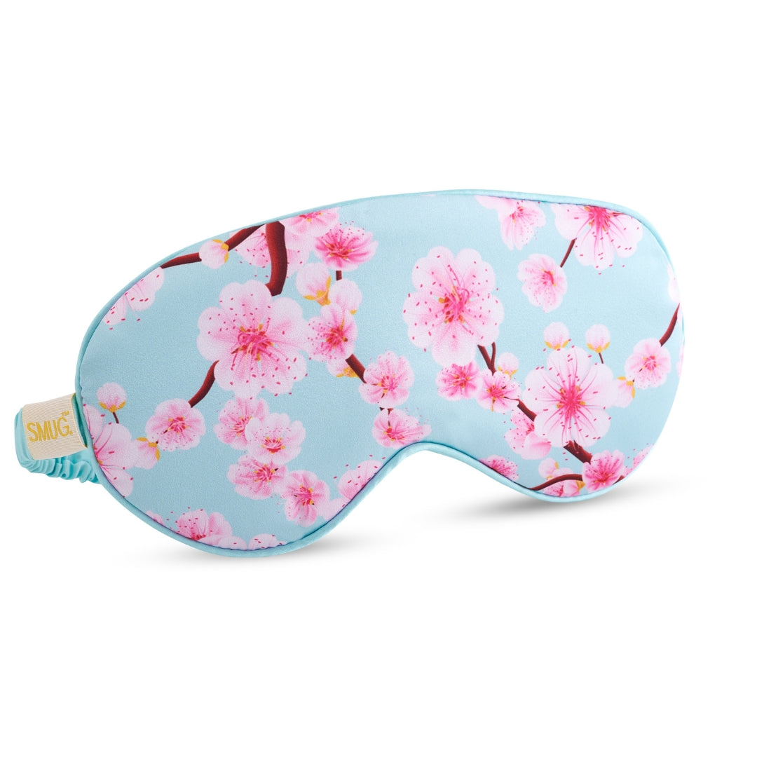 Satin Sleep Mask - Cherry Blossom Print Sleep Mask Only