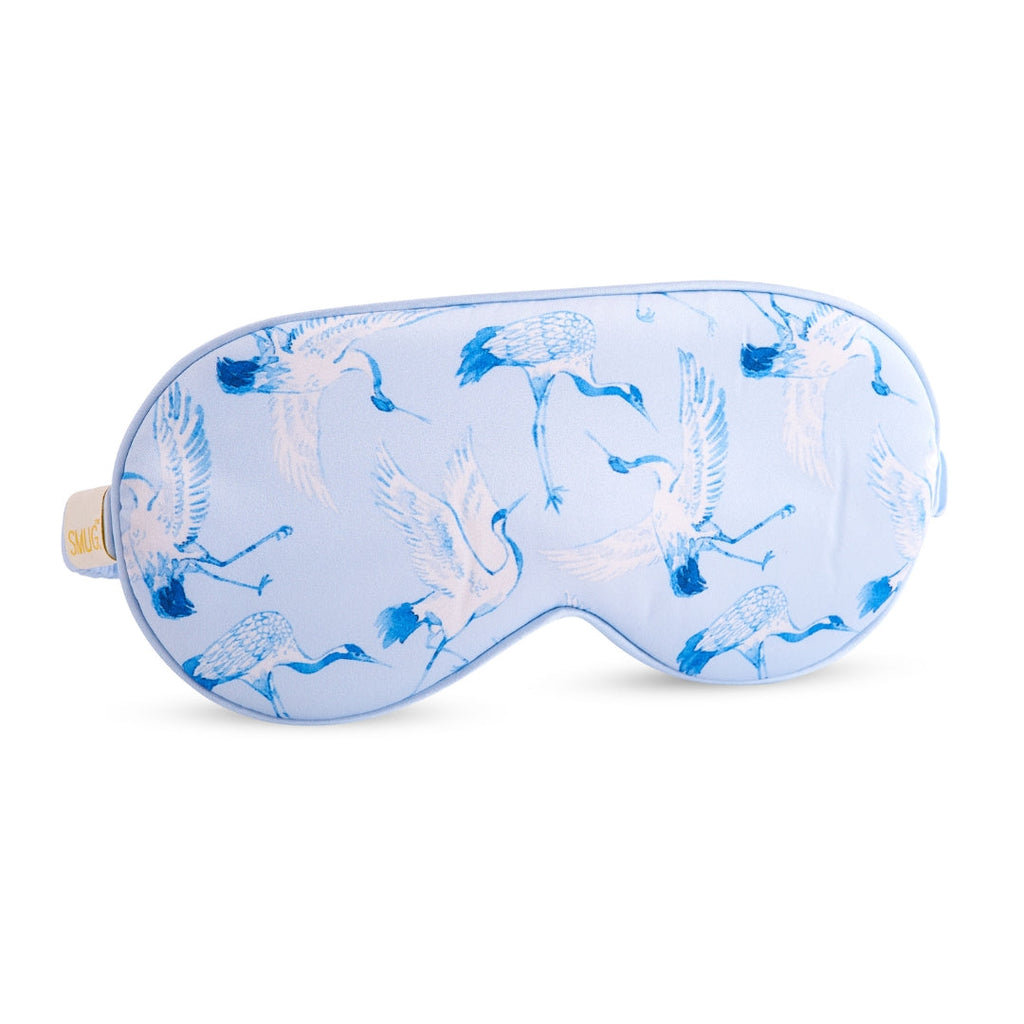 Satin Sleep Mask - Cranes Print Sleep Mask Only