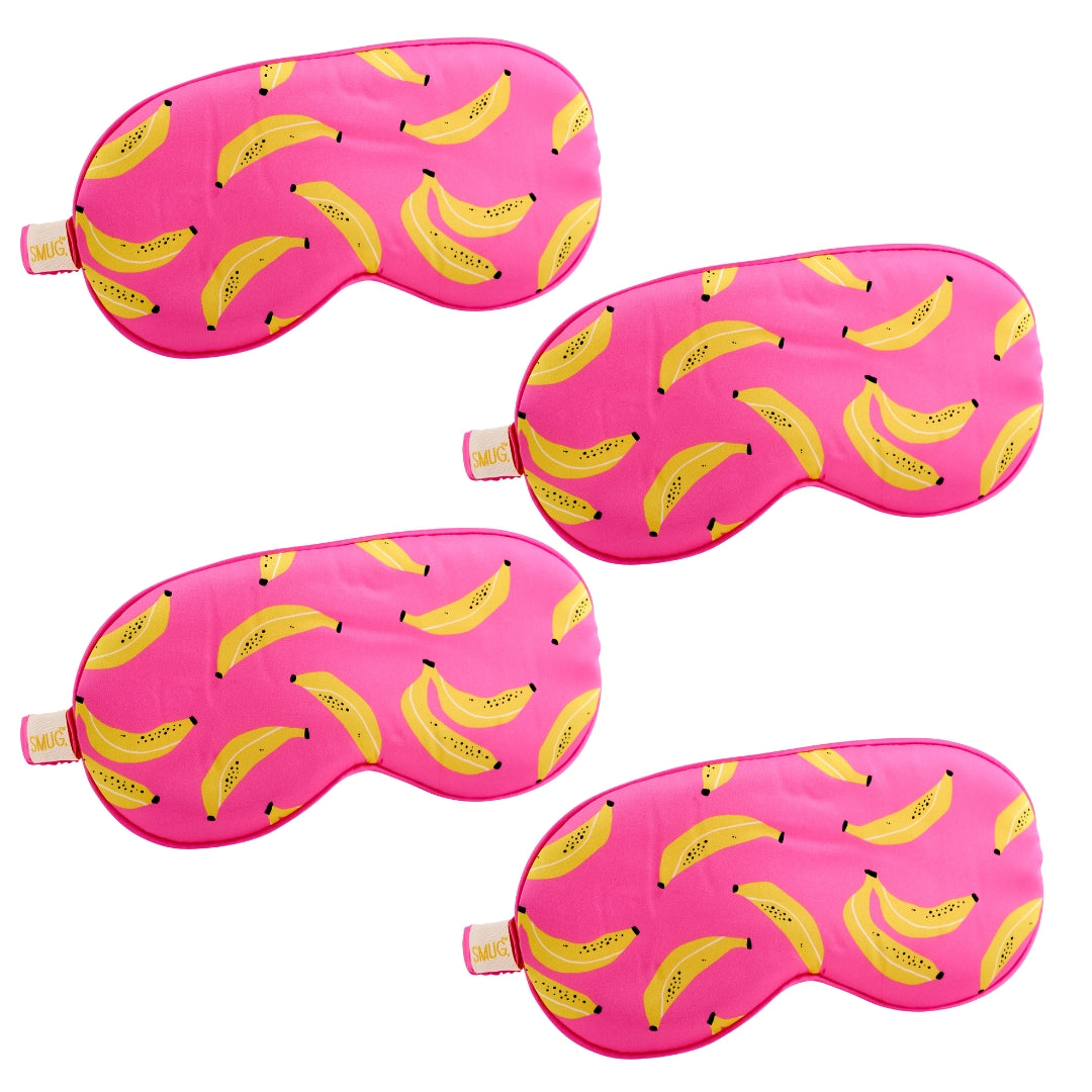 Satin Sleep Mask Multipack Sets - Various Designs Banana