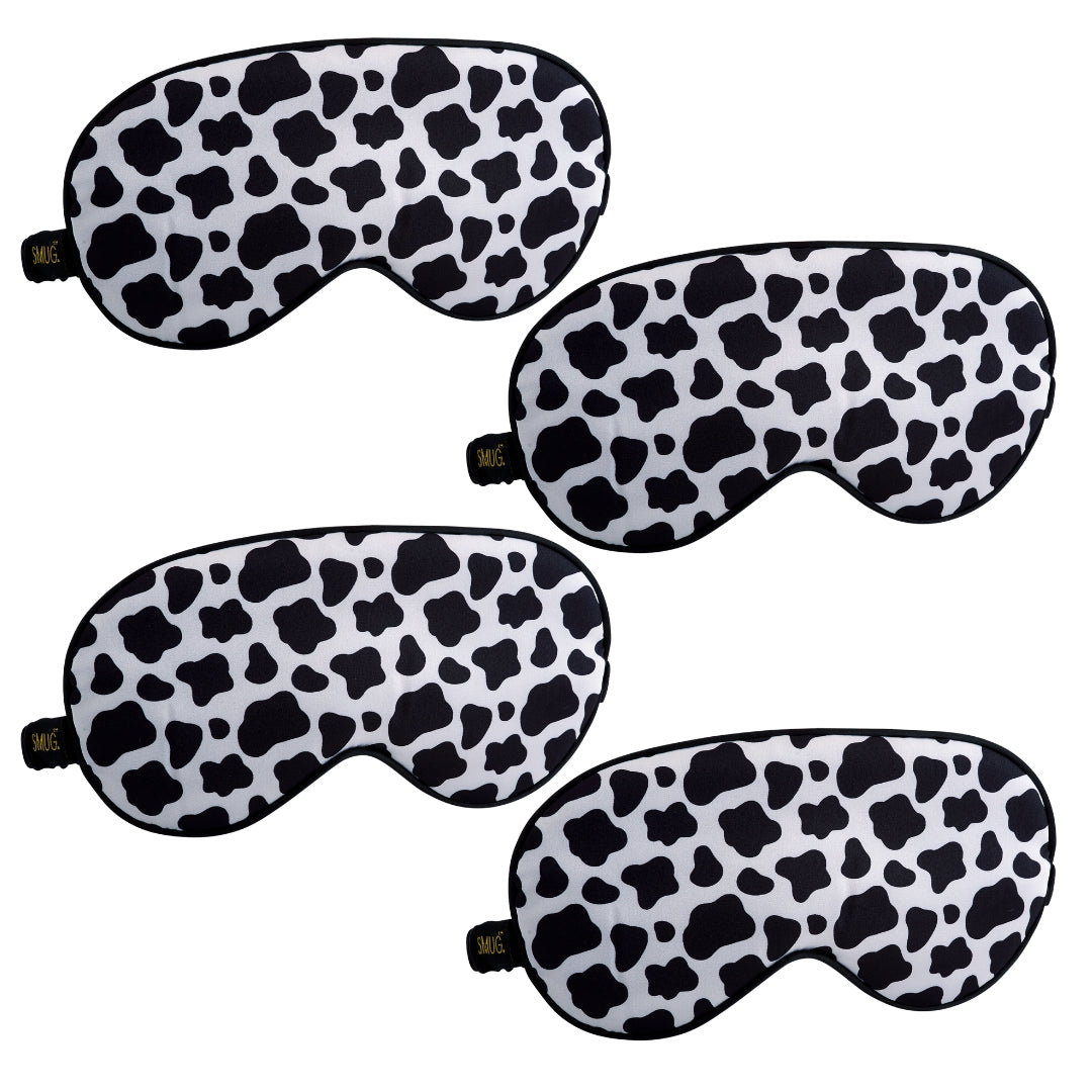 Satin Sleep Mask Multipack Sets - Various Designs Cow