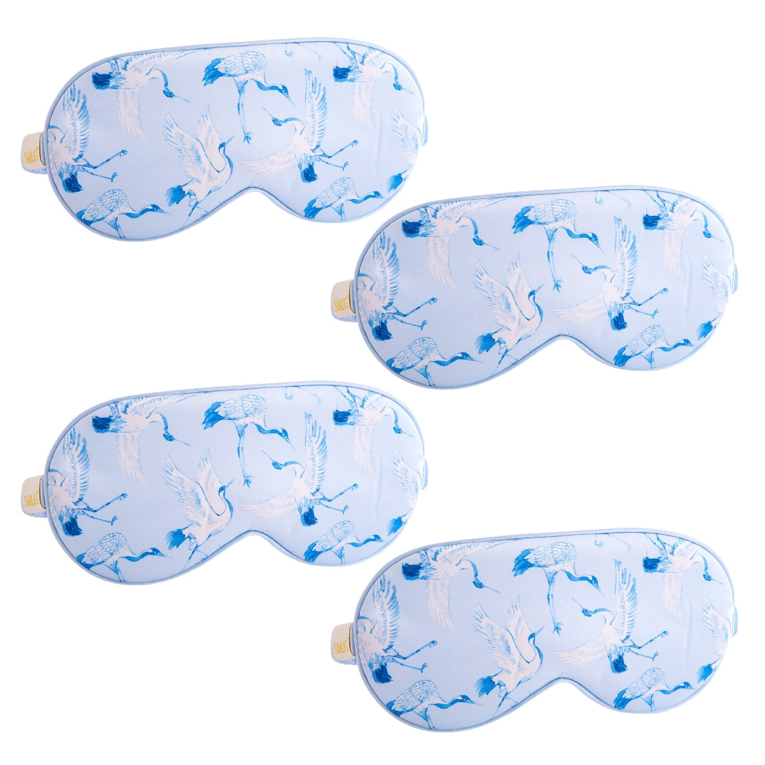 Satin Sleep Mask Multipack Sets - Various Designs Cranes
