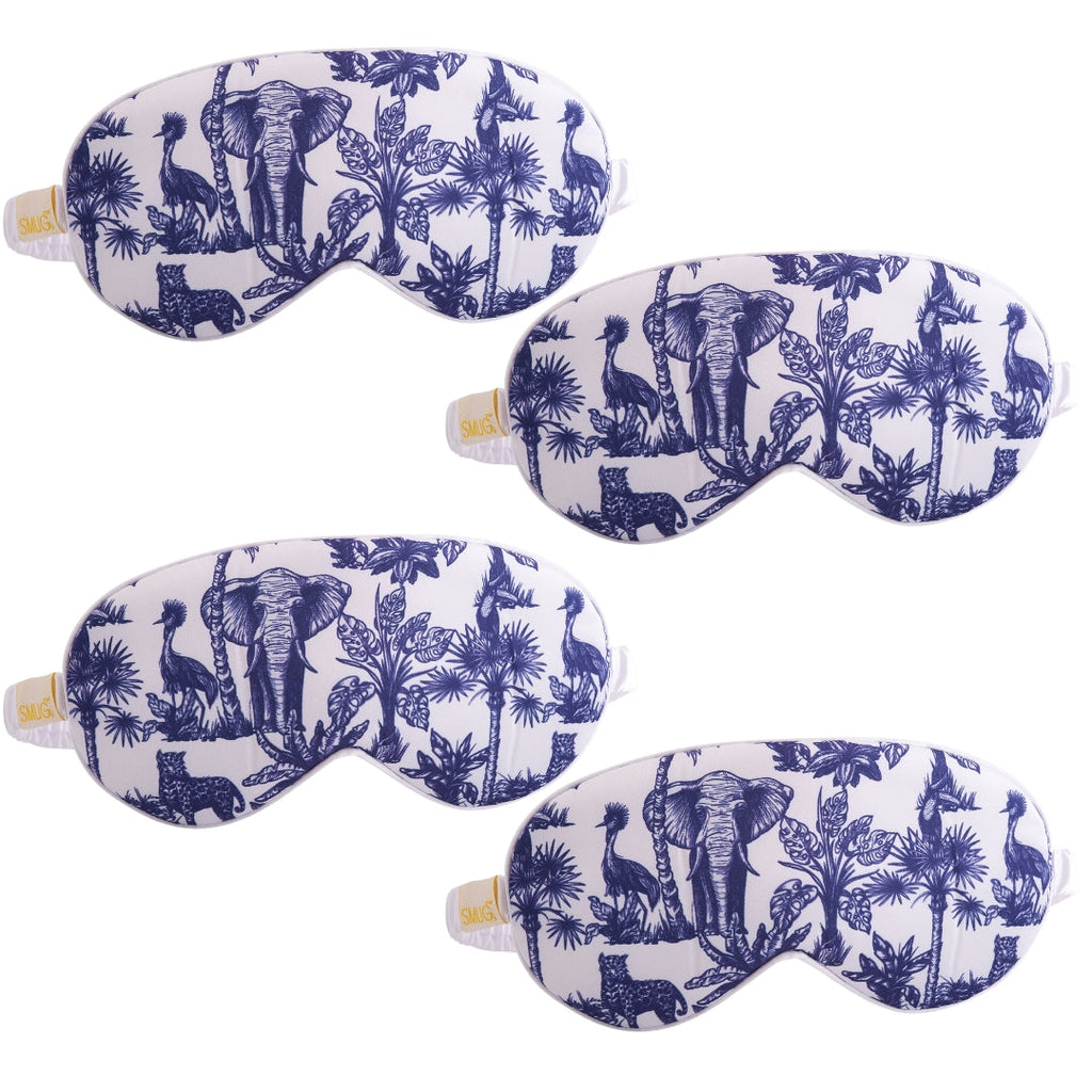 Satin Sleep Mask Multipack Sets - Various Designs Elephant