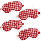 Satin Sleep Mask Multipack Sets - Various Designs Gingham Bows & Birds