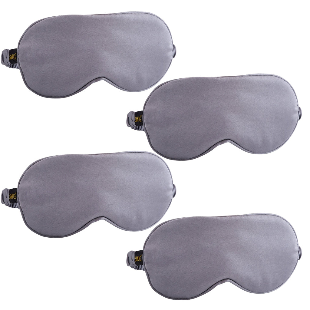 Satin Sleep Mask Multipack Sets - Various Designs Grey