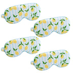 Satin Sleep Mask Multipack Sets - Various Designs Lemon Stripe