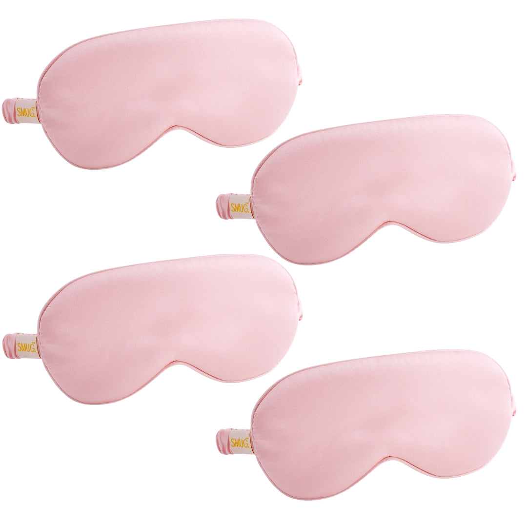 Satin Sleep Mask Multipack Sets - Various Designs Pink