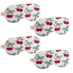 Satin Sleep Mask Multipack Sets - Various Designs White Cherries