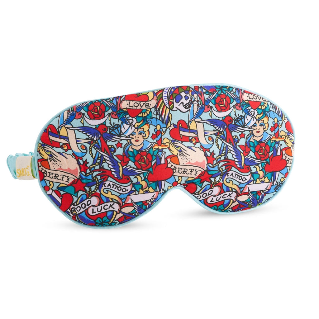 Satin Sleep Mask - Tattoo Print Sleep Mask Only