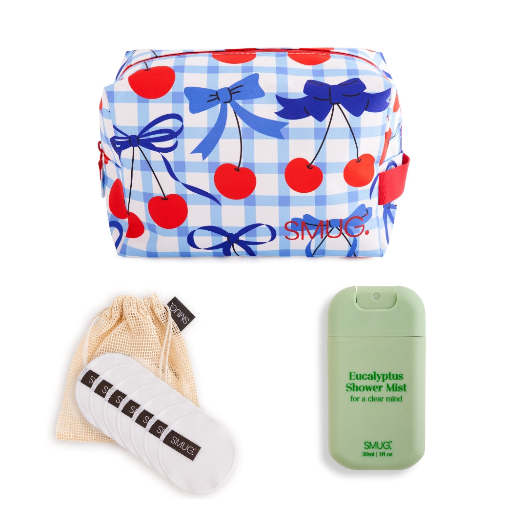 Store & Spa Set - Various Prints Blue Cherries