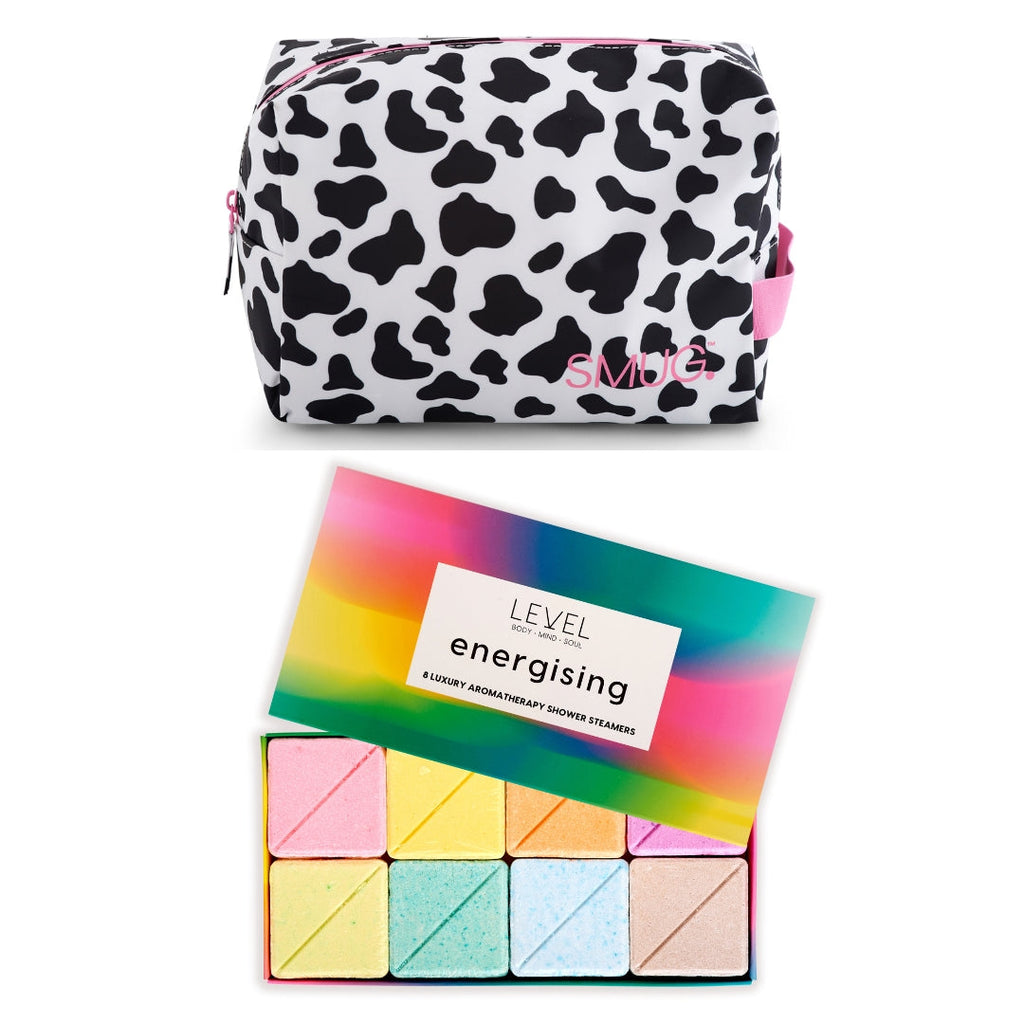 Wake-Up Wash Bag Set – Various Prints Cow