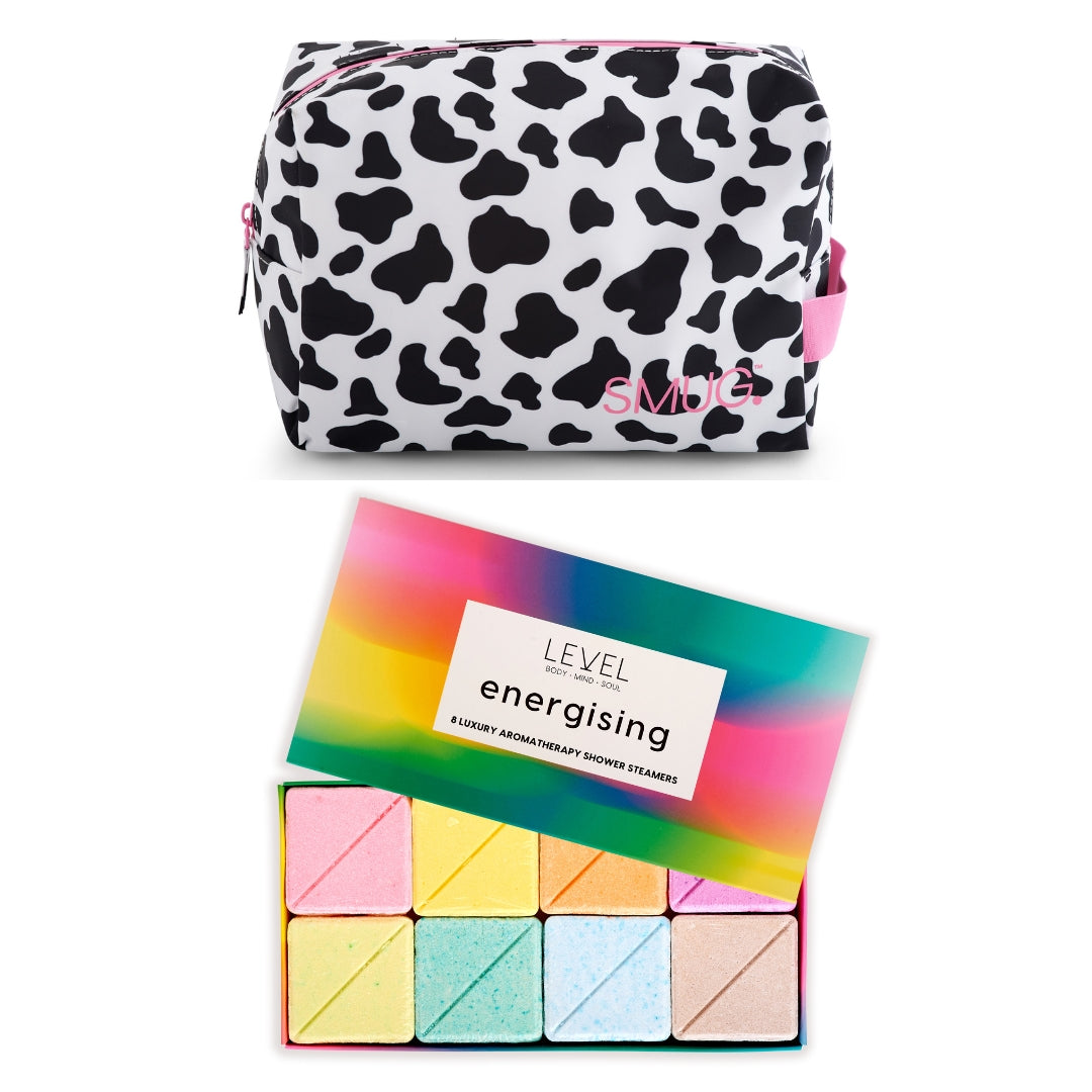 Wake-Up Wash Bag Set – Various Prints Cow