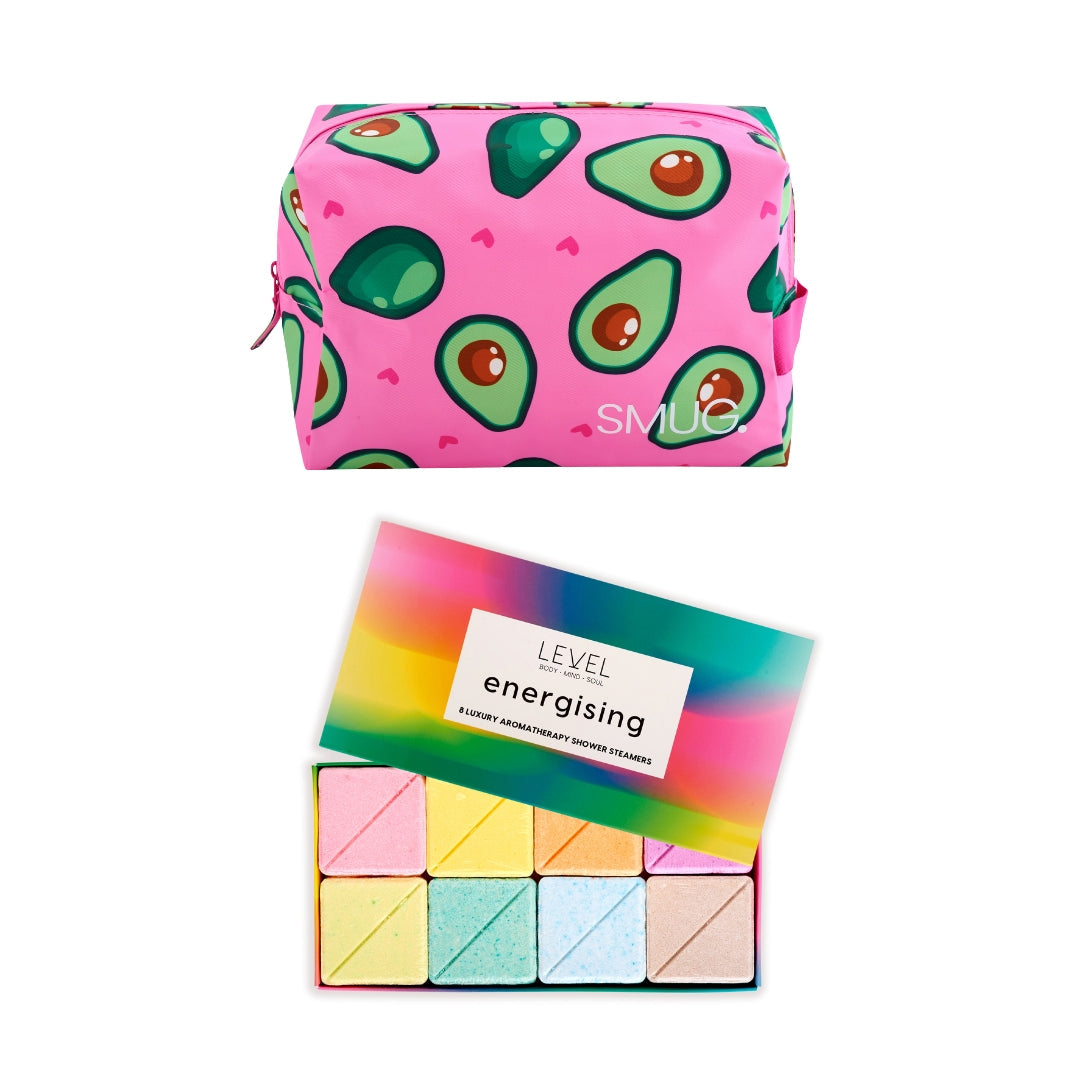 Wake-Up Wash Bag Set – Various Prints Avocado