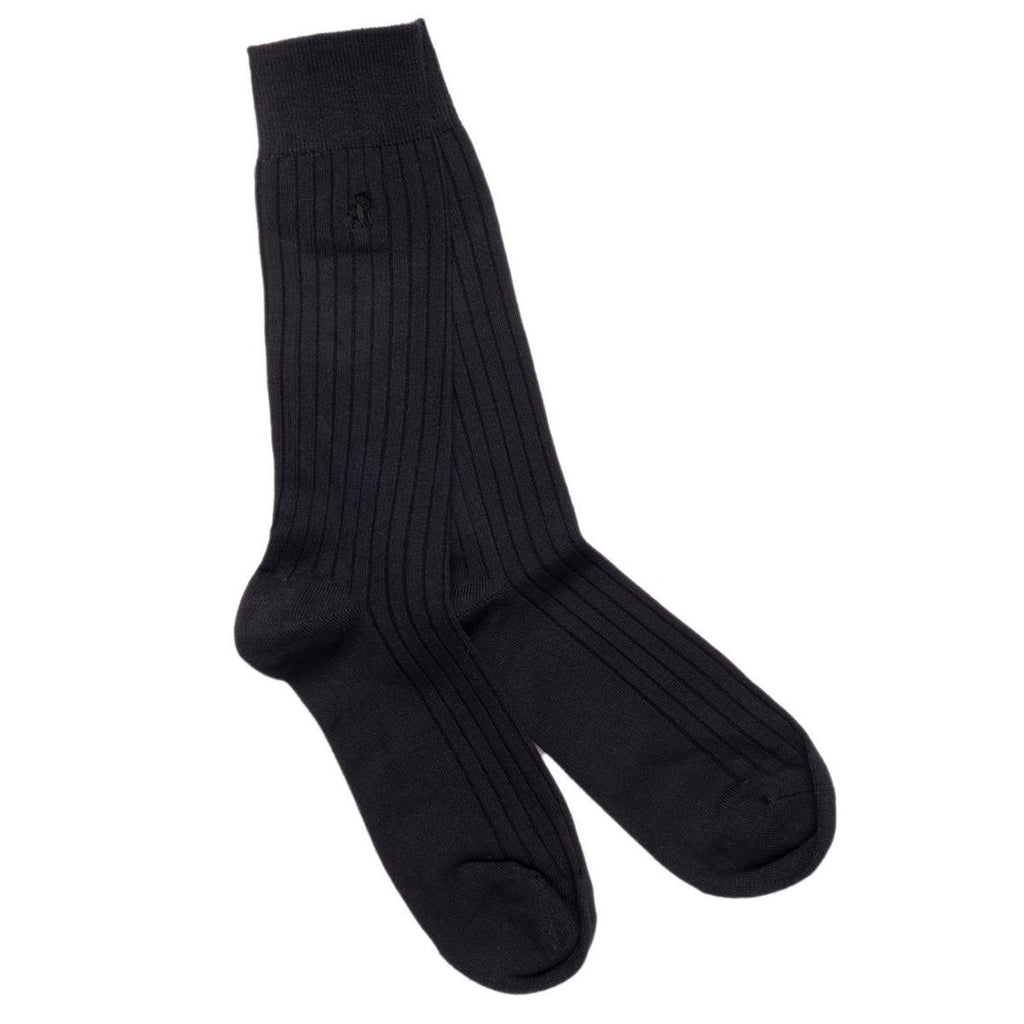 Navy Bamboo Socks UK 4-7 (US 5-7.5 EU 37-40)