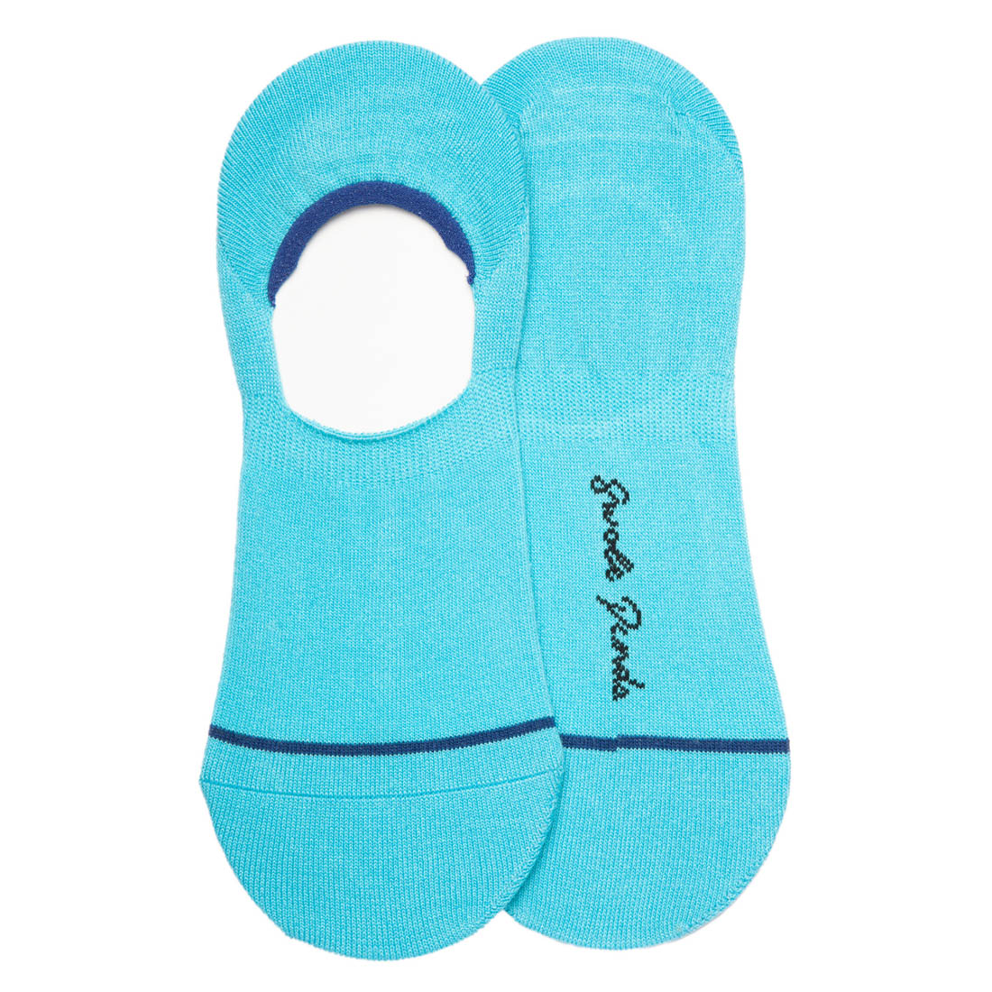Neon Blue "No-Show" Bamboo Socks UK 4-7 (US 5-7.5 EU 37-40)