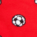 Red Football Bamboo Socks