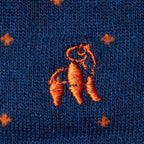 Spotted Orange Bamboo Socks (Comfort Cuff)