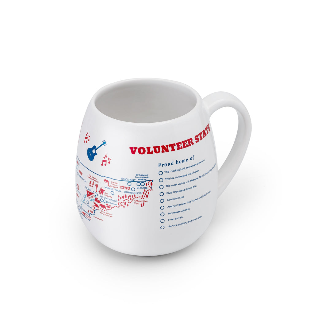 Tennessee Map Color In Travel Mug