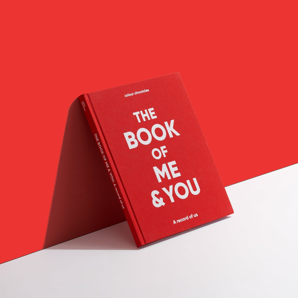 The Book of Me & You – Shared Memory Book for Grown-Ups and Children Red
