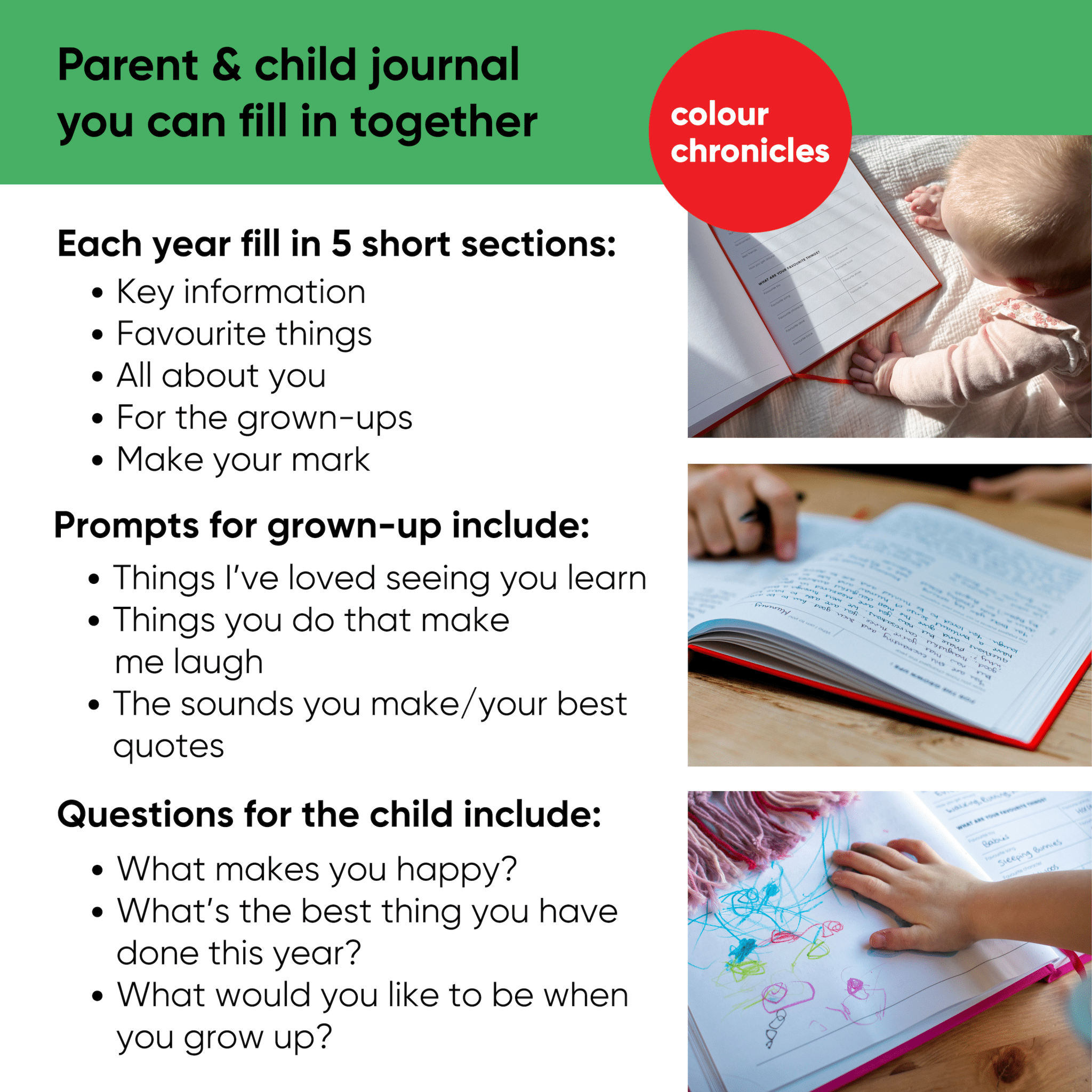 The Book of You - Record of Childhood Memory Book (Ages 1–16)