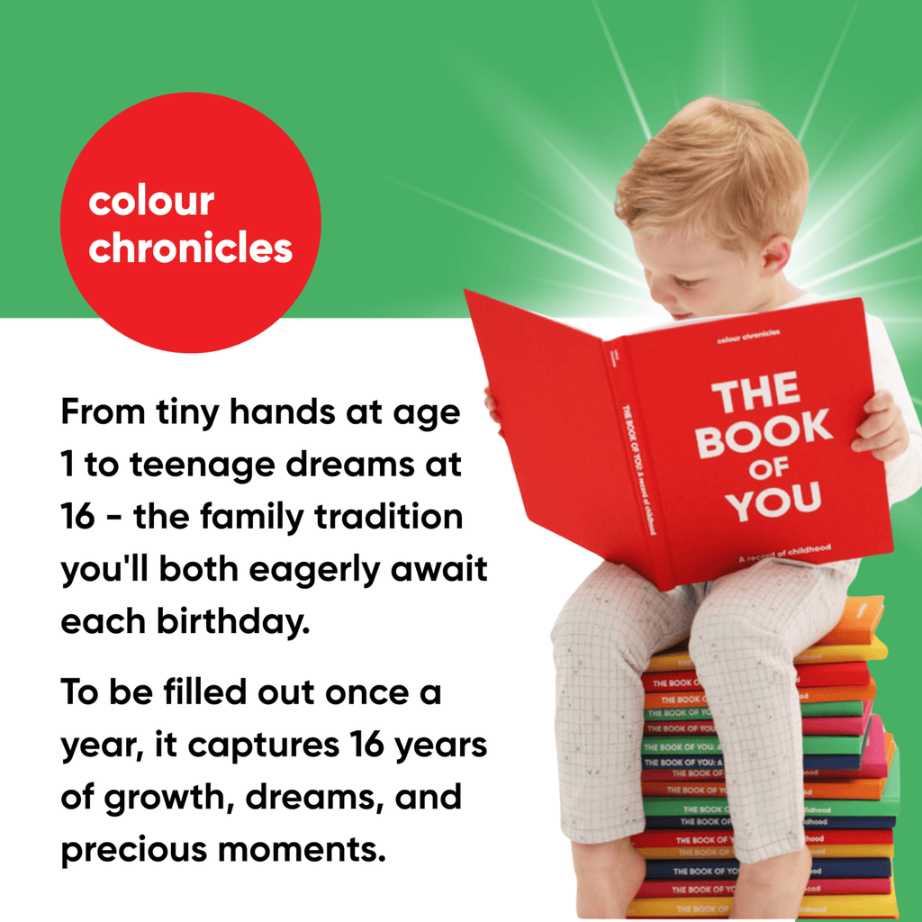 The Book of You - Record of Childhood Memory Book (Ages 1–16)