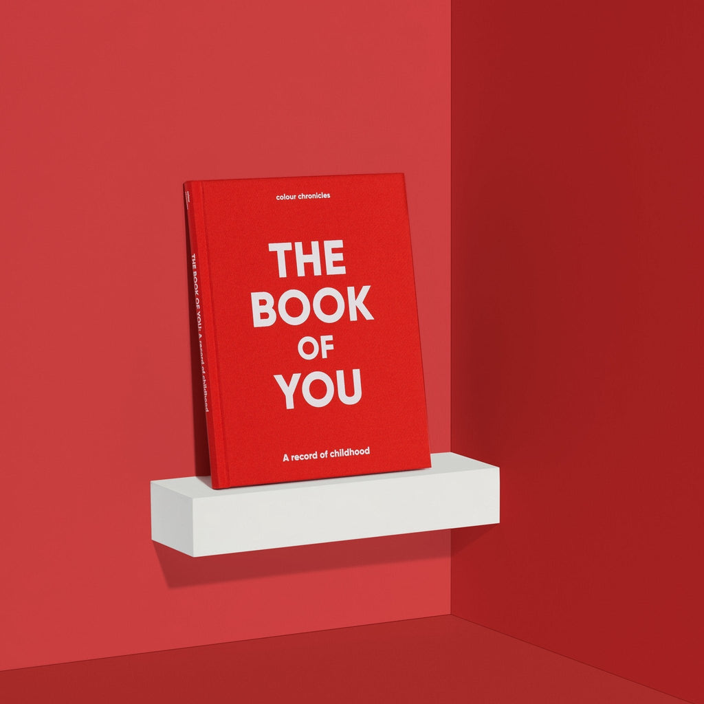 The Book of You - Record of Childhood Memory Book (Ages 1–16) Red