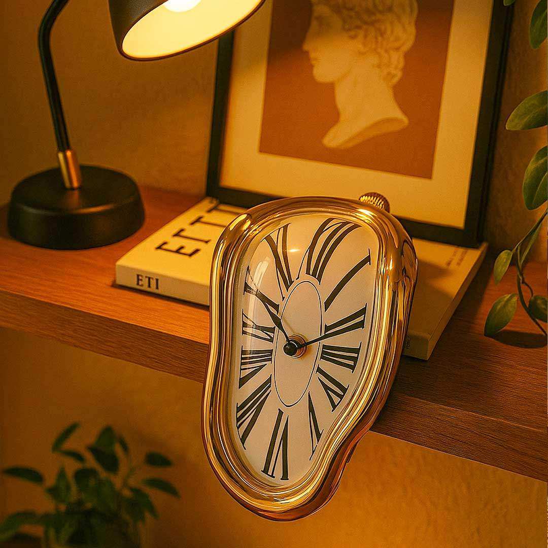 The Melting Clock Gold