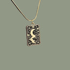 The Moon Tarot Card Pendant Necklace